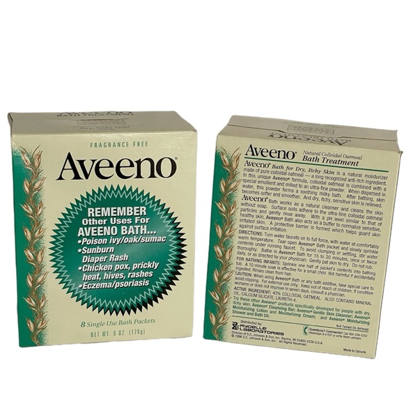 AVEENO Bath Treatment Packets Fragrance Free Two Boxes - Picture 2 of 3